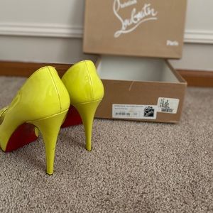 Christian Louboutin 39 Neon Heels
